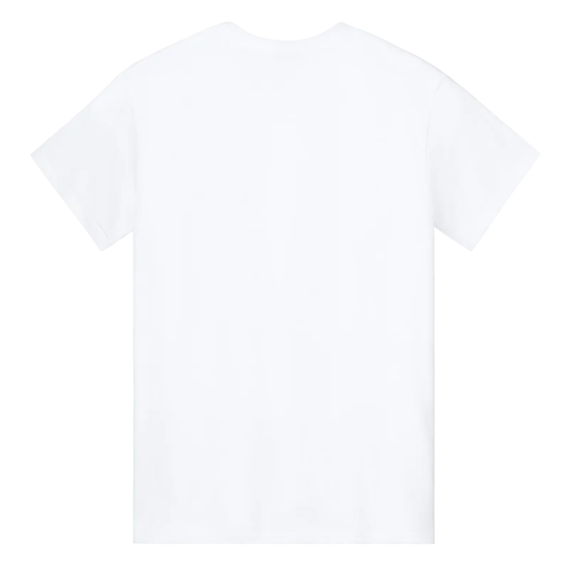 Tee with Narrow width, rib collar, Taped neck and shoulders, Modern classic fit, and seamless body 