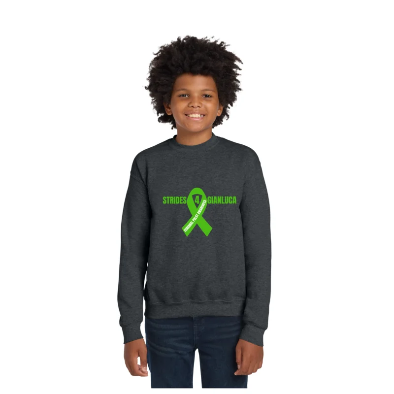  Strides 4 GIANLUCA - Gildan Youth Heavy Blend Crewneck Sweatshirt