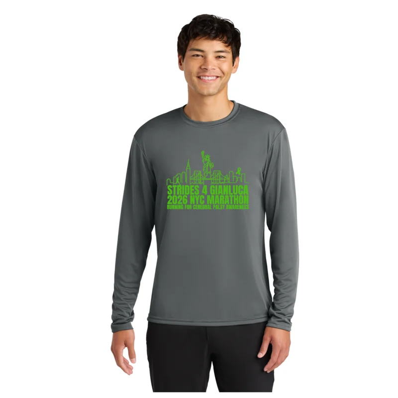 Graphite front Marathon - A4 Cooling Performance Long Sleeve Tee