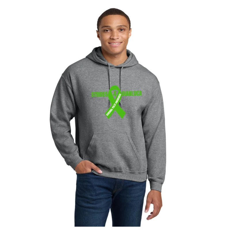 Graphite Heathered Strides 4 GIANLUCA - Gildan® Heavy Blend™ Hooded Sweatshirt