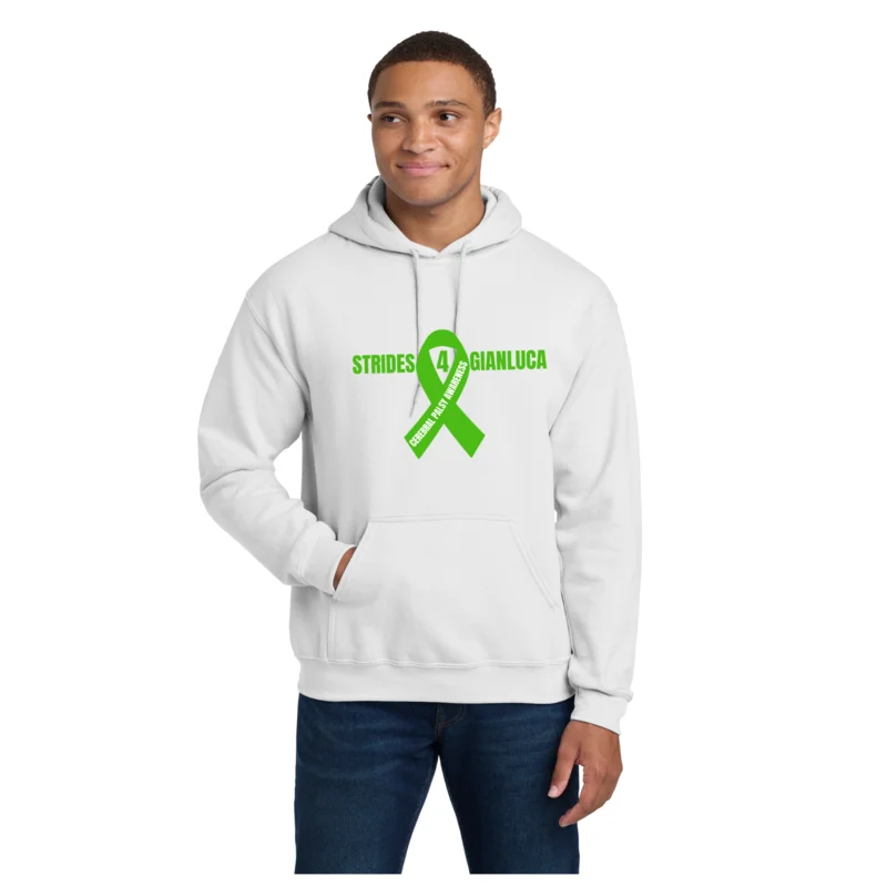 White Strides 4 GIANLUCA - Gildan® Heavy Blend™ Hooded Sweatshirt