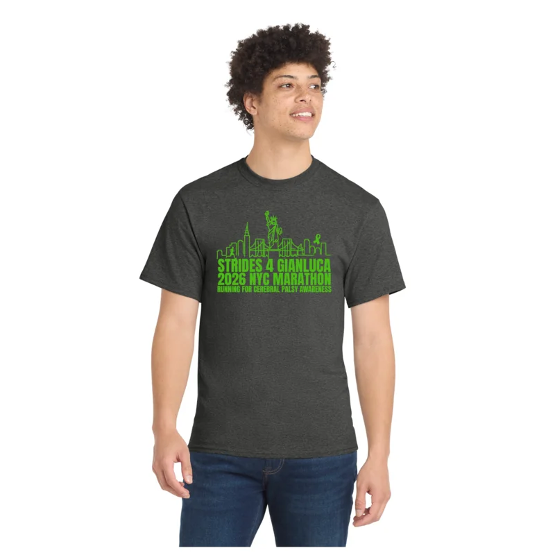 Heathered black Marathon - Port &amp; Co Core Blend front