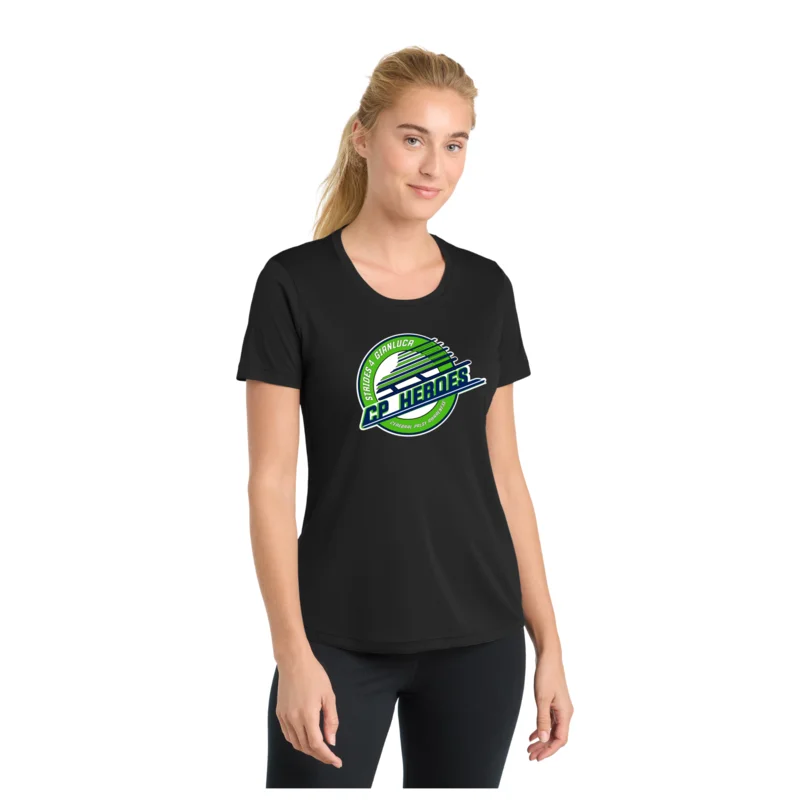 Black CP Heroes - Sport-Tek® Women's PosiCharge® Competitor™ Tee