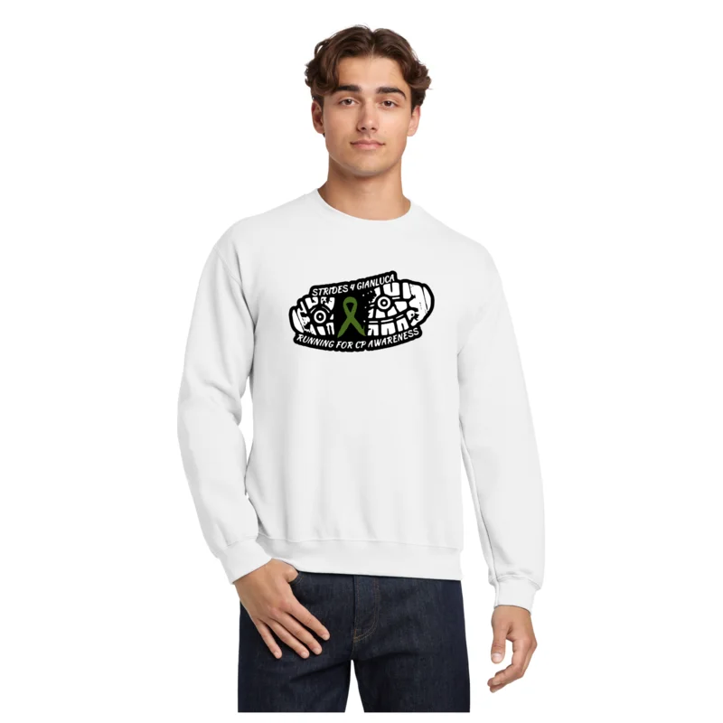 White Running Club - Gildan® Heavy Blend™ Crewneck Sweatshirt