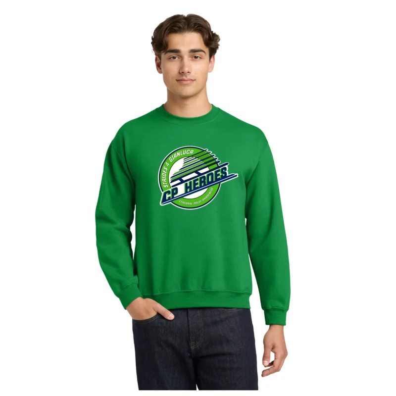 Kelly green CP Heroes  - Gildan® Heavy Blend™ Crewneck Sweatshirt
