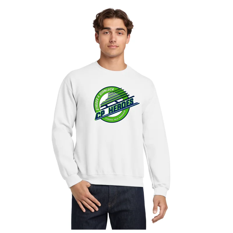 White CP Heroes  - Gildan® Heavy Blend™ Crewneck Sweatshirt