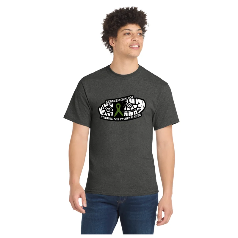 Heathered black Running Club - Port &amp; Co™ Core Blend Tee