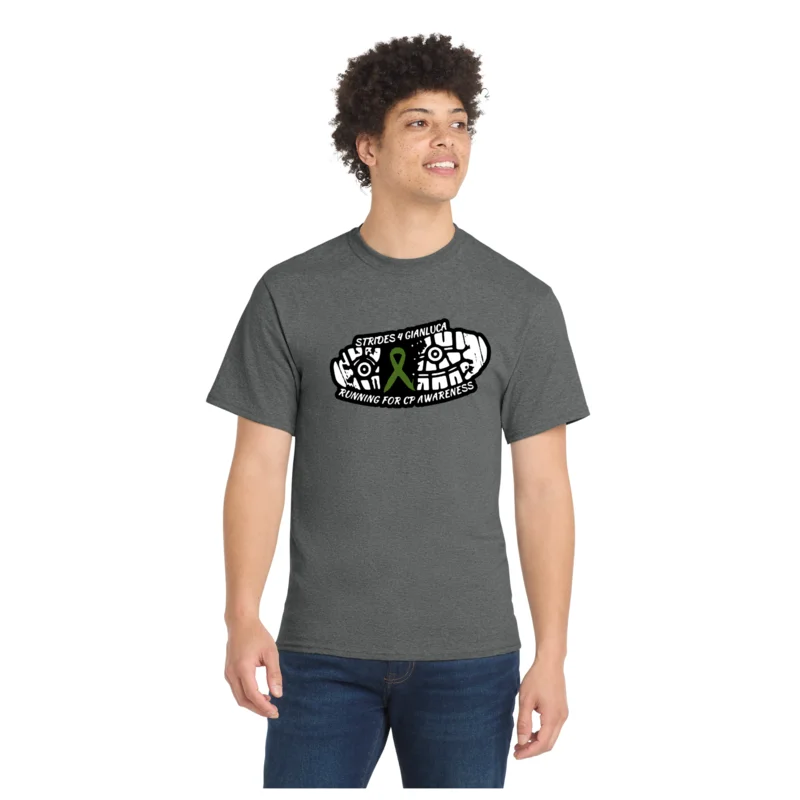 Graphite Heathered Running Club - Port &amp; Co™ Core Blend Tee