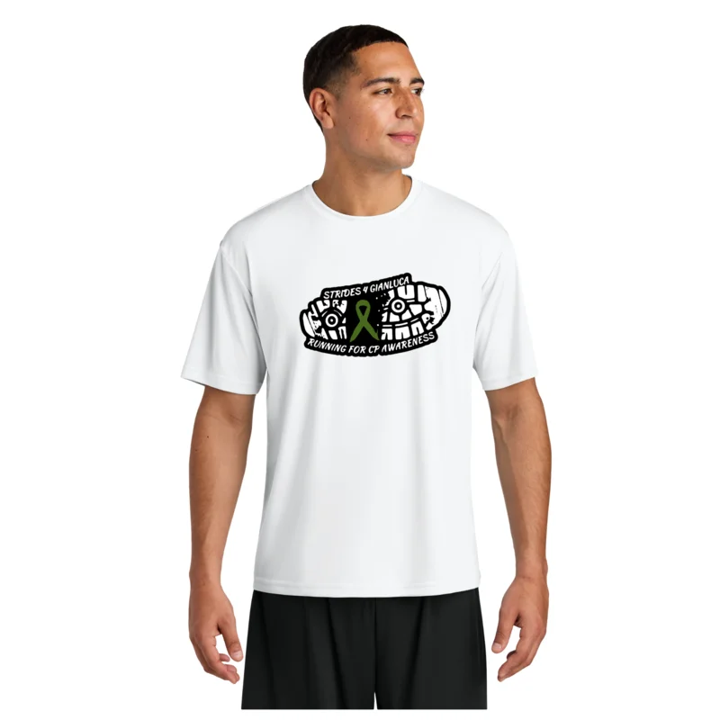 White A4 Cooling Performance Short Sleeve Tee