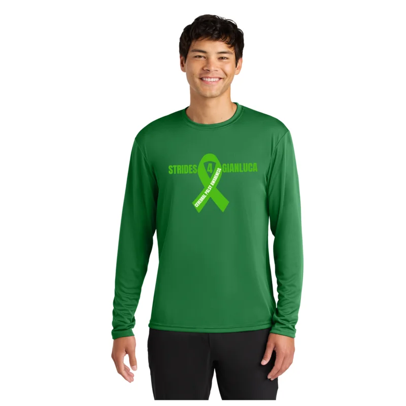 Kelly green Strides 4 GIANLUCA - A4 Cooling Performance Long Sleeve Tee