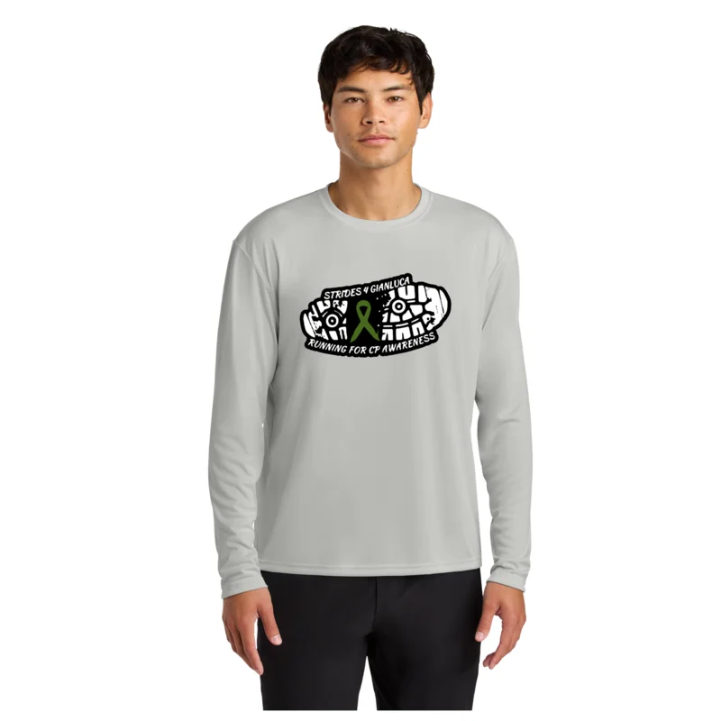 Silver A4 Cooling Performance Long Sleeve Tee