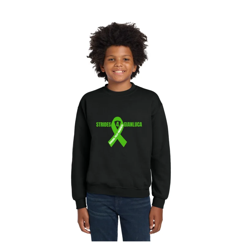 Strides 4 GIANLUCA - Gildan Youth Heavy Blend Crewneck Sweatshirt