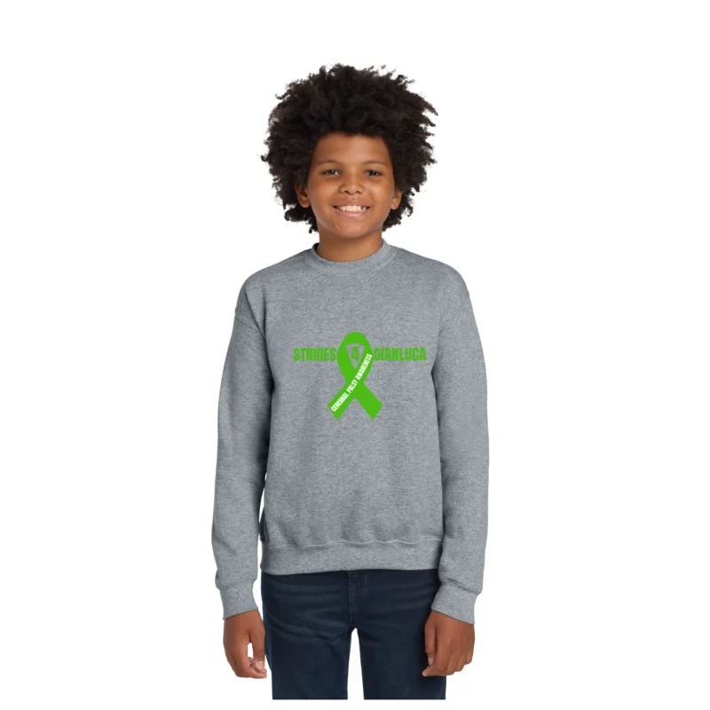Strides 4 GIANLUCA - Gildan Youth Heavy Blend Crewneck Sweatshirt