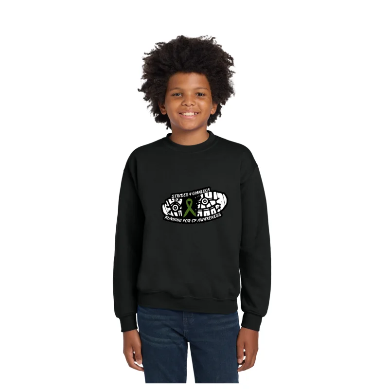 Running Club - Gildan Youth Heavy Blend Crewneck Sweatshirt