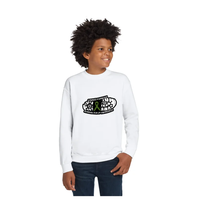 Running Club - Gildan Youth Heavy Blend Crewneck Sweatshirt