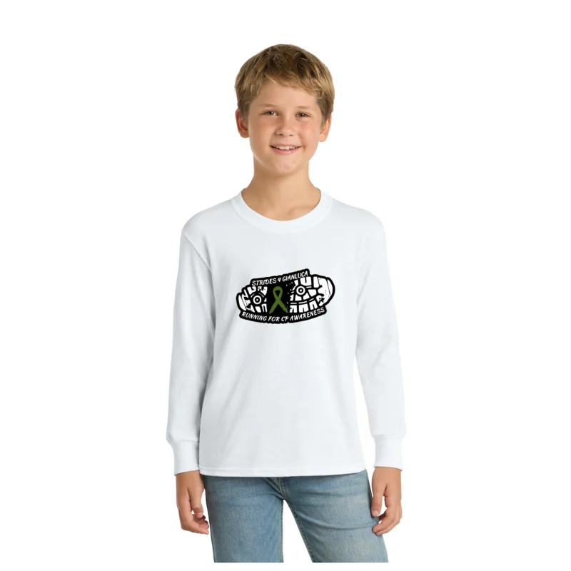 Running Club - Port &amp; Co Youth Long Sleeve Core Cotton