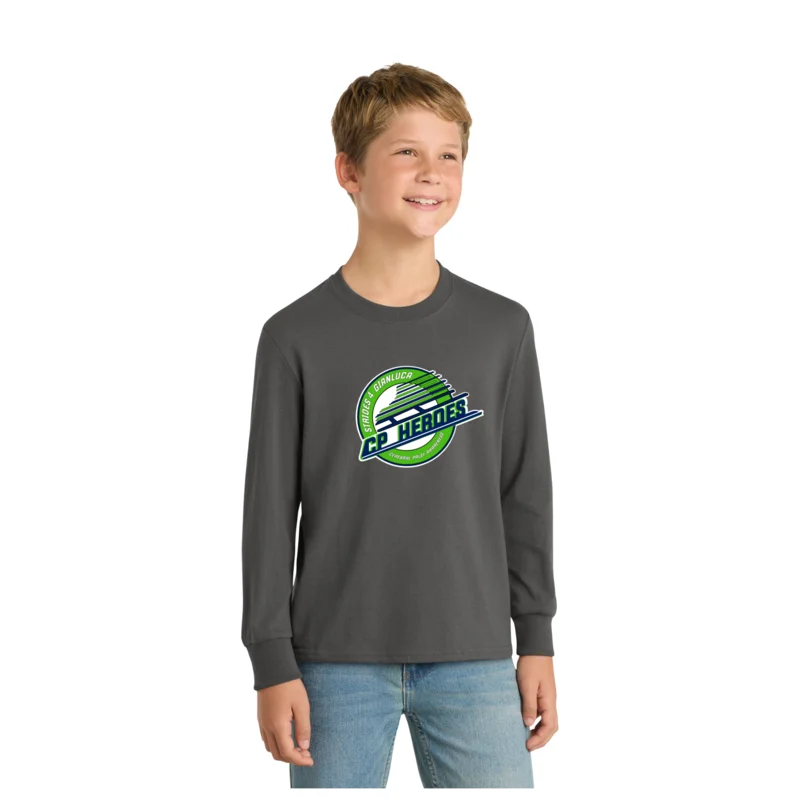 CP Heroes - Port &amp; Co Youth Long Sleeve Core Cotton