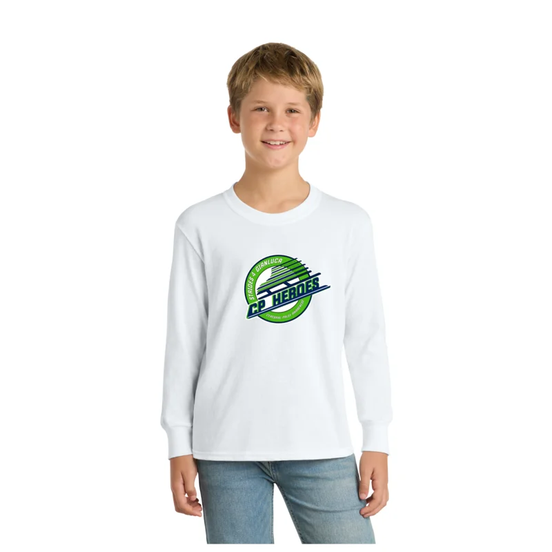 CP Heroes - Port &amp; Co Youth Long Sleeve Core Cotton
