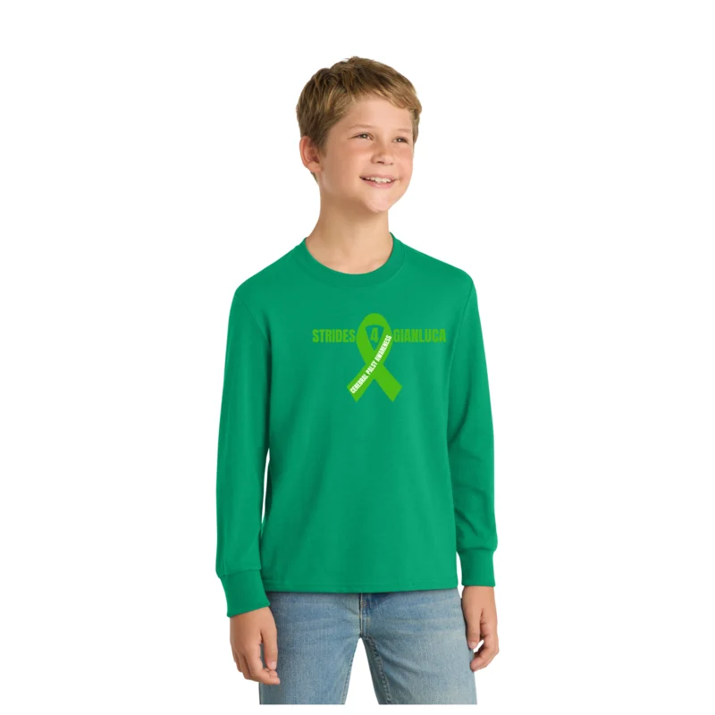 Strides 4 GIANLUCA - Port &amp; Co Youth Long Sleeve Core Cotton Tee