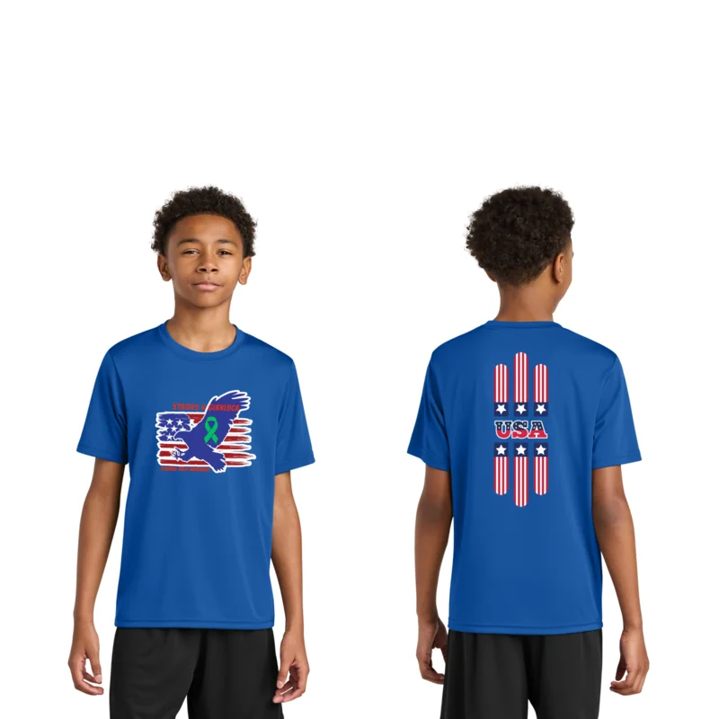 A top choice for sports and exercise, this tee combines a comfortable fit with performance features such as moisture wicking and sun protection.  4-ounce, 100% recycled poly interlock Moisture-wicking Stain release Odor-resistant Snag-resistant UPF rating of 44+ Reinforced shoulder seams for durability Double-needle coverstitching on hem Tag-free label